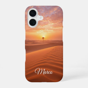 Desert Serenity - Golden Dunes bij Sunset Fine Art iPhone 16 Hoesje