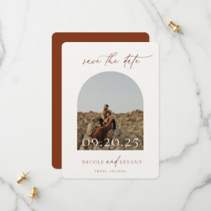Desert Sienna Arch Lijst Wedding Save the Date