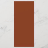 Desert Sienna Modern minimalist Menu (Achterkant)