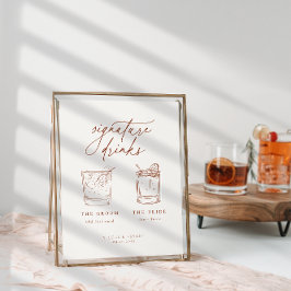 Desert Sienna Signature Drinken Poster