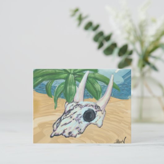 Desert Skull Briefkaart (Staand voorkant)