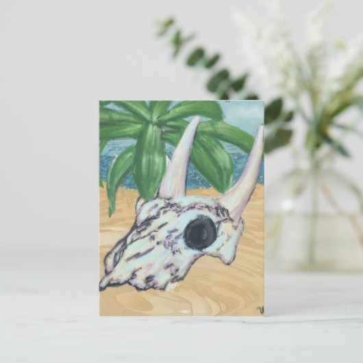 Desert Skull Briefkaart (Staand voorkant)