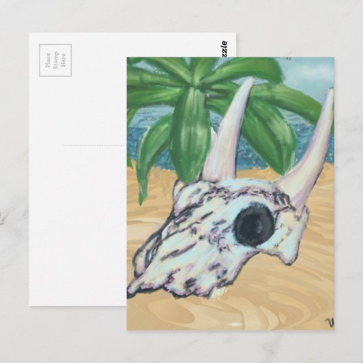 Desert Skull Briefkaart (Voorkant / Achterkant)