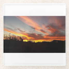 Desert Sky Glazen Onderzetter