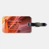 Desert Sleuf Canyon of Uw Foto White Name & Info Bagagelabel (Achterkant horizontaal)