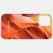 Desert Slot Canyon of Uw Foto, witte naam Vs 2 iPhone Hoesje (Achterkant horizontaal)