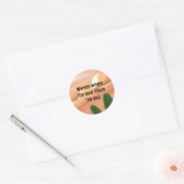 Desert Soul Wanderer Ronde Sticker (Envelop)