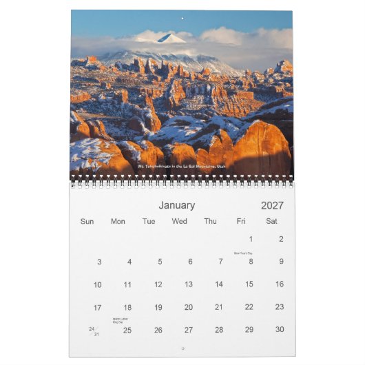 Desert Southwest 2011 Schilderachtig agenda Kalender (Jan 2027)
