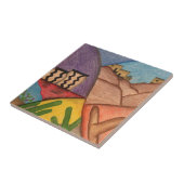 Desert Southwest Arizona Cactus keramische tegel Tegeltje (Zijkant)