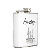 Desert Southwest Cactus Arizona Black White Heupfles (Rechts)