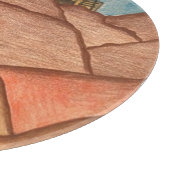 Desert Southwest Cactus Folk Art Snijplank (Hoek)