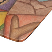 Desert Southwest Cactus Folk Art Snijplank (Hoek)