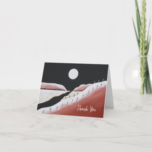 Desert Southwest Cactus Hartelijk dank Bedankkaart (Voorkant)