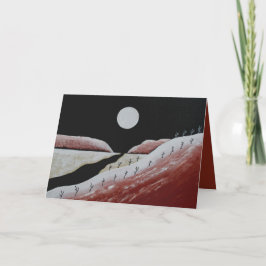 Desert Southwest Cactus Kerstmis Feestdagen Kaart