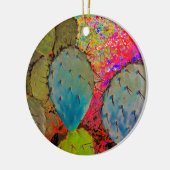 Desert Southwest Cactus Kerstmis Keramisch Ornament (Links)