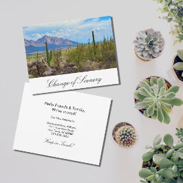 Desert Southwest Cactus New Home Moving Aankondiging