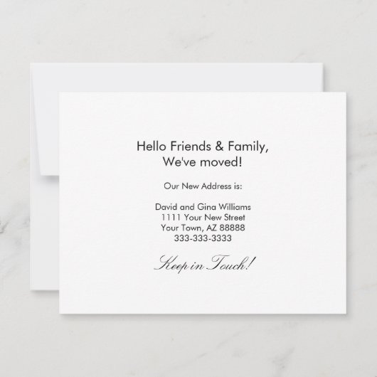 Desert Southwest Cactus New Home Moving Aankondiging (Achterkant)