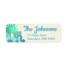 Desert Southwest Cactus Return Address Labels