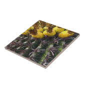 Desert Southwest Cactus Yellow Green Tegeltje (Zijkant)