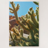Desert Southwest Cholla Cactus Jigzaag Puzzle Legpuzzel (Verticaal)