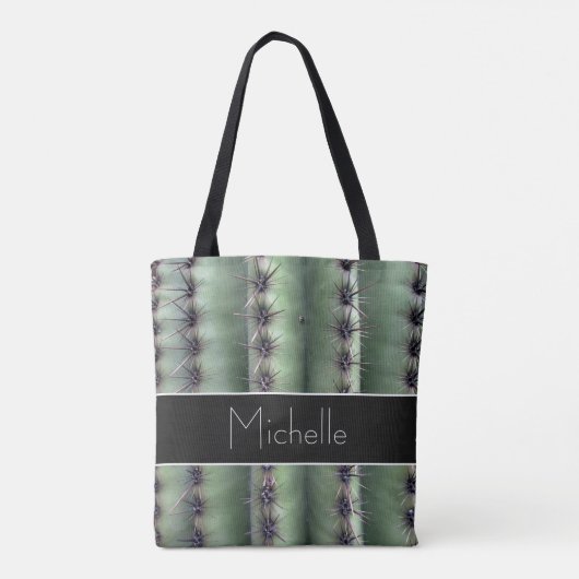 Desert Southwest Custom Cactus Stylish Tote Bag (Achterkant)