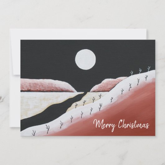 Desert Southwest Folk Art Kerstmis Feestdagenkaart (Voorkant)