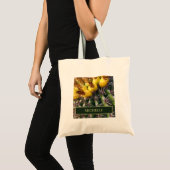 Desert Southwest Green Barrel Cactus Personalized Tote Bag (Voorkant (product))