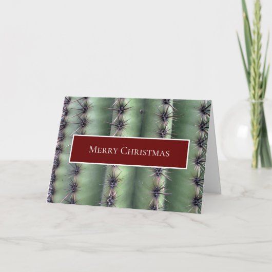 Desert Southwest Kerstcactus Kaart (Voorkant)