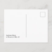 Desert Southwest Monument Valley Arizona Briefkaart (Achterkant)