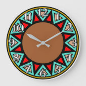 Desert Southwest Motif Grote Klok (Voorkant)