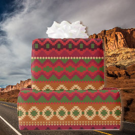 Desert Southwest Pattern Verjaardagscadeau voor he Cadeaupapier