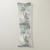 Desert Southwestern Cactus Succulent Shiplap Wood Lichaamskussen (Voorkant Verticaal)