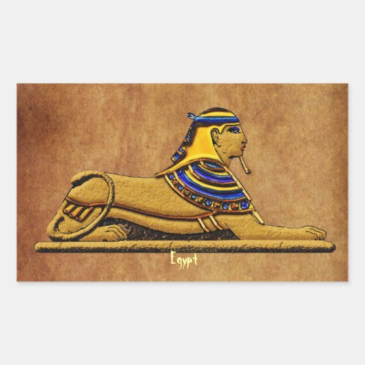 Desert Sphinx Ancient Egypt Stickers (Voorkant)
