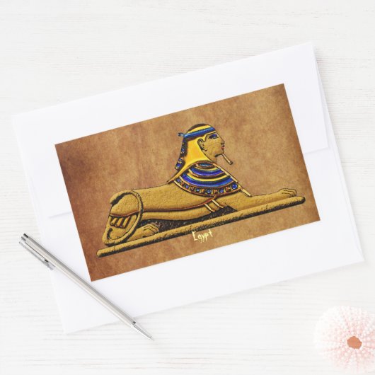 Desert Sphinx Ancient Egypt Stickers (Envelop)