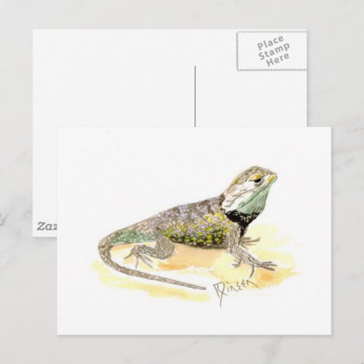Desert Spiny Lizard Briefkaart (Voorkant / Achterkant)