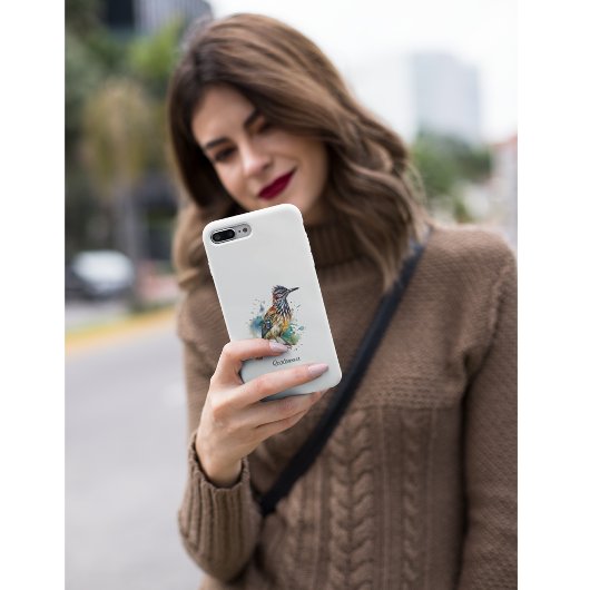 Desert Spirit, Roadrunner in Waterverf gewoonte Case-Mate iPhone Case