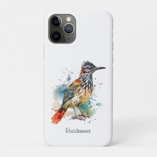 Desert Spirit, Roadrunner in Waterverf gewoonte Case-Mate iPhone Case (Achterkant)