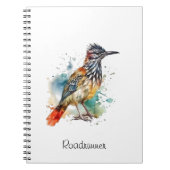 Desert Spirit, Roadrunner in Waterverf gewoonte Notitieboek (Voorkant)
