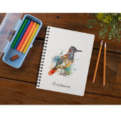 Desert Spirit, Roadrunner in Waterverf gewoonte Notitieboek