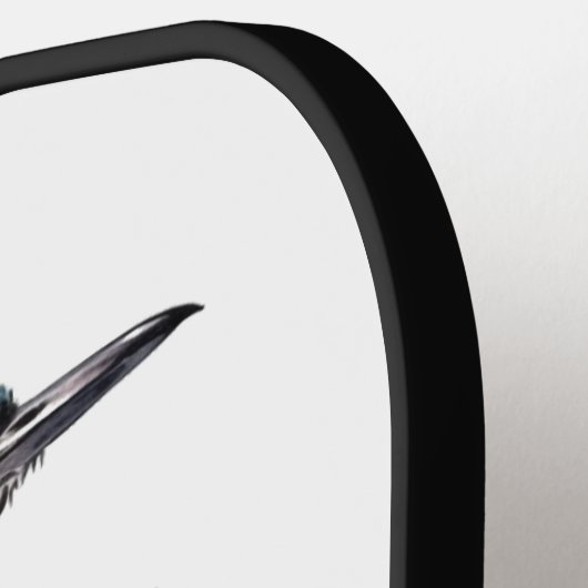 Desert Spirit, Roadrunner in Waterverf gewoonte Pickleball Paddle (Links Detail)