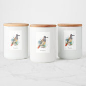 Desert Spirit, Roadrunner in Waterverf gewoonte Voedselcontainer Etiket (Flessen)