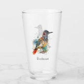 Desert Spirit, Roadrunner in Waterverf, op maat Glas (Achterkant)