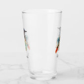 Desert Spirit, Roadrunner in Waterverf, op maat Glas (Links)