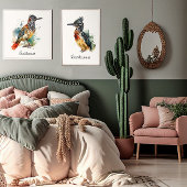 Desert Spirit, Roasrunner in Waterverf gewoonte Poster