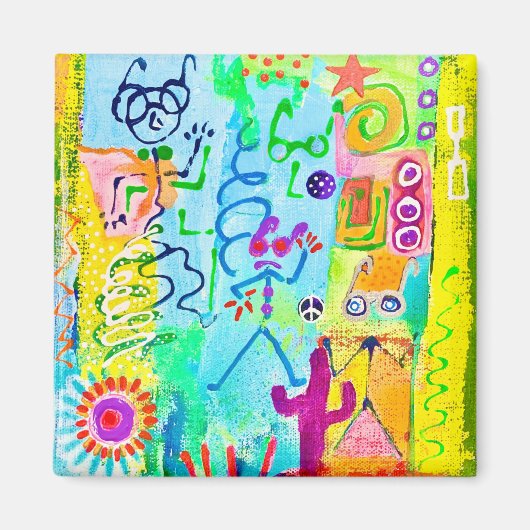 Desert Stick Zombies Magnet (Voorkant)