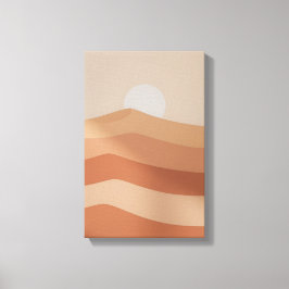 Desert sticker with a simple design canvas afdruk