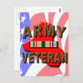 Desert Storm Army Veteran Briefkaart (Voorkant / Achterkant)