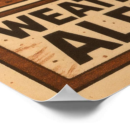 Desert Storm Chaos - Wildlife Weather Alert Comic Poster (Hoek)