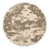 Desert Storm Digital Camouflage  Keramische Knop (Voorkant)