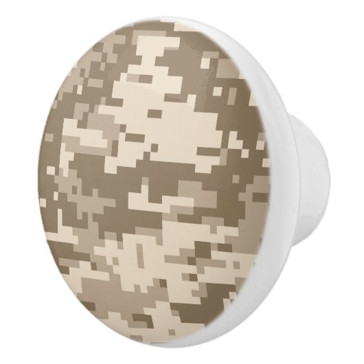 Desert Storm Digital Camouflage  Keramische Knop (Rechts)